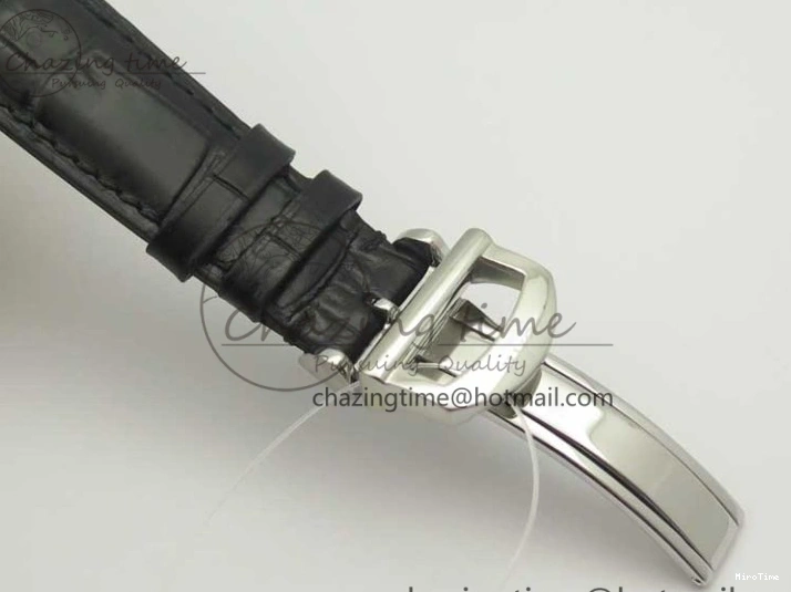 MIROTIME 0321 Portofino Automatic SS TWF 1:1 Best Edition Black Dial on Black Leather Strap A TravelReady 7199